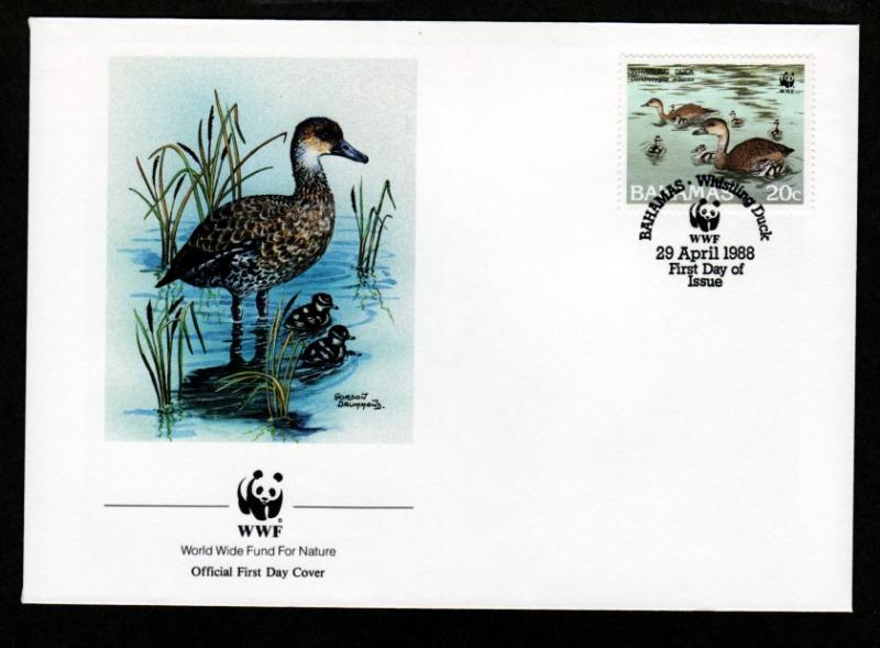 Bahamas Four 1988 WWF FDC!