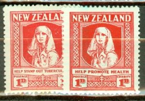 IG: New Zealand B1-2 mint CV $42.50