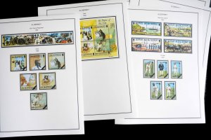 COLOR PRINTED GB ALDERNEY 1983-2020 STAMP ALBUM PAGES (89 illustrated pages)