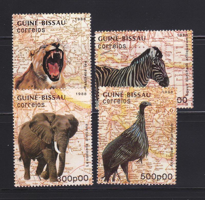 Guinea-Bissau 754, 757-759 MNH Animals