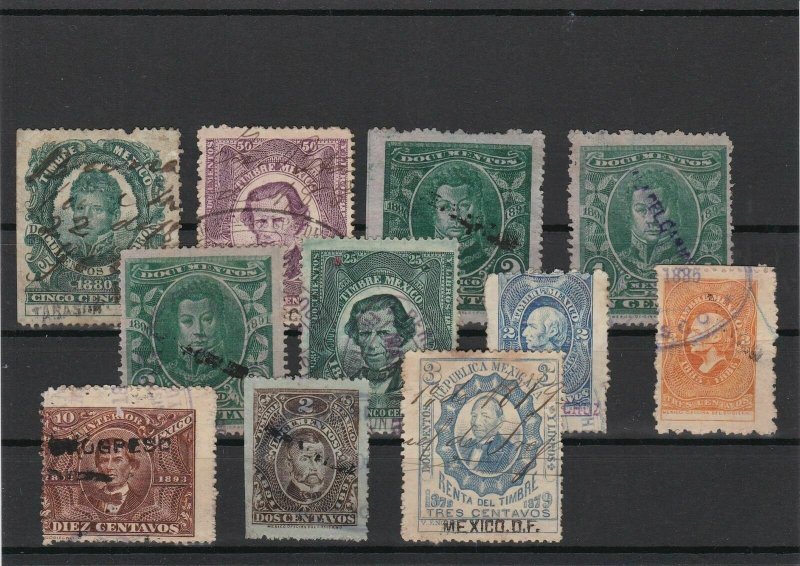 Mexico Revenue Stamps Good- Some Faults Ref 26865