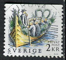 Sweden; 1988: Sc. # 1682: Used Single Stamp
