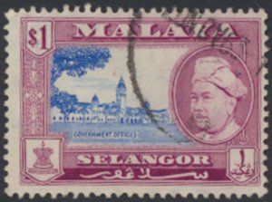 Selangor Malaya  SC#  110   Used   see details & scans