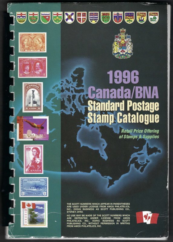 1996 Canada/BNA Standard Postage Stamp Catalogue