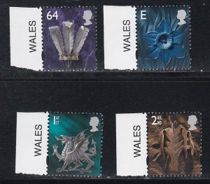 Great Britain - Wales & Monmouth # 13-16, Mint NH 1/3 Cat