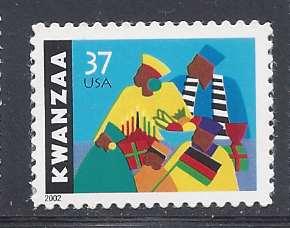 Catalog # 3673 Kwanza Black Heritage Holiday Single 37 cent Stamp