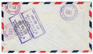 Philippine Island 20c, 1p reg. clipper airmail Boy Scouts of America, 1941