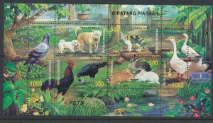 Indonesia 1999 Domesticated Animals Pets  Sc#1877 see scans