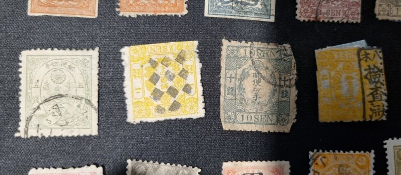 Japan Old Stamps Rare The Best.. Nice Lot Old #1188 Mint And Used. 1872 And On..