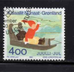 Greenland Sc 265 1993 Christmas stamp used