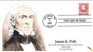 #2587 James Polk Dynamite FDC
