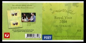 AUSTRALIA Scott 4134a  MNH** Royal Visit self adhesive Booklet