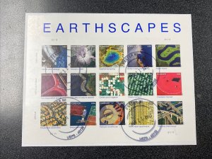 FDC 4710 EARTHS CAPES Sheet of 15 Forever Stamps Cancelled 2013