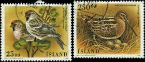 Iceland  Scott #808 - #809 Complete Set of 2 Used