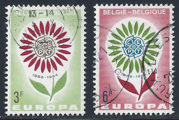 Belgium # 614-15 ~ Cplt Set of 2 ~ Used, HMR ~ cv .60
