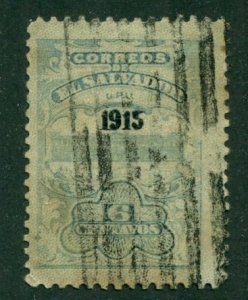 El Salvador 1915 #417 U SCV (2024) = $0.25