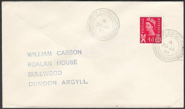 GB SCOTLAND 1970 cover ISLE OF GIGHA cds...................................54322