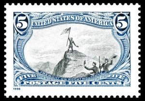 US 3209d 1898 Trans-Mississippi Fremont on Rocky Mountains 5c single MNH 1998