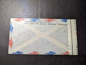 1947 Censored Venezuela Airmail Cover to Ottilien Germany USA Zone