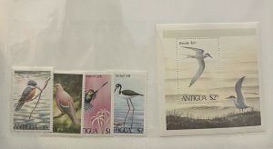 Souvenir Sheet Antigua Scott #587-591 nh