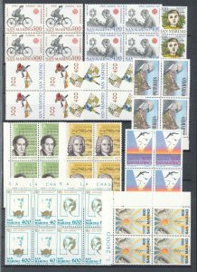 San Marino 1981/85 Famous Man Birds  Blocks MNH (Apx 184 Stamps) CP411