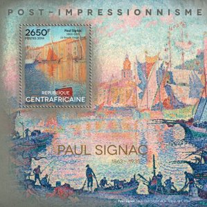 C A R - 2014 - Paul Signac - Perf Souv Sheet - Mint Never Hinged