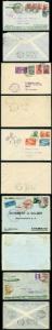 Airmail 1930-36 selection of Zeppelin/Condor flight envelopes/cards.