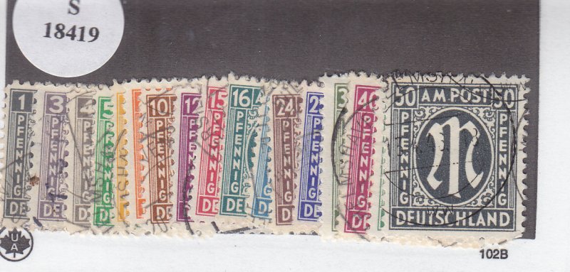 Germany: Sc #3N1-17, Used (S18419)