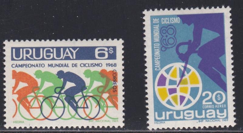 Uruguay # 765, C347, World Bicycle Championships, NH, 1/2 Cat