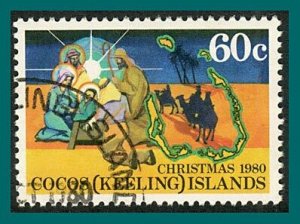 Cocos 1980 Christmas, 60c used  #55,SG52