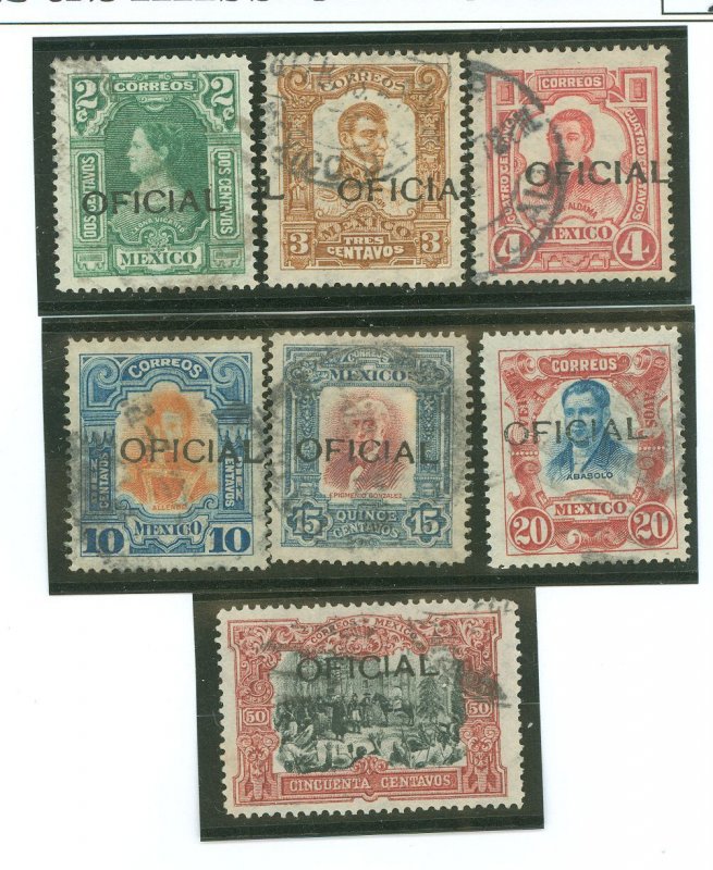 Mexico #O76-O78/O80-O83 Used Single