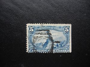 1898 TRANS MISSI  SCOTT # 288  5c ISSUE  F/VF  SCV. $ 22.50