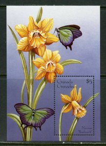 GRENADA  GRENADINES ORCHIDS  SOUVENIR SHEET I  MINT NH 