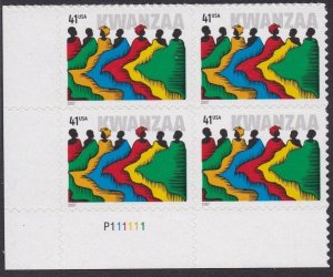 4220 Kwanzaa Plate Block MNH