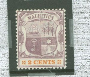 Mauritius #93v Unused Single