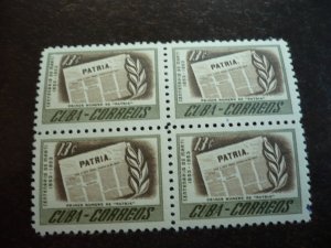 Stamps - Cuba - Scott# 500-509 - Mint Hinged Set of 10 Stamps in Blocks