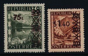 Austria 492-3 MNH Langbath Lake, Gesause Valley o/p