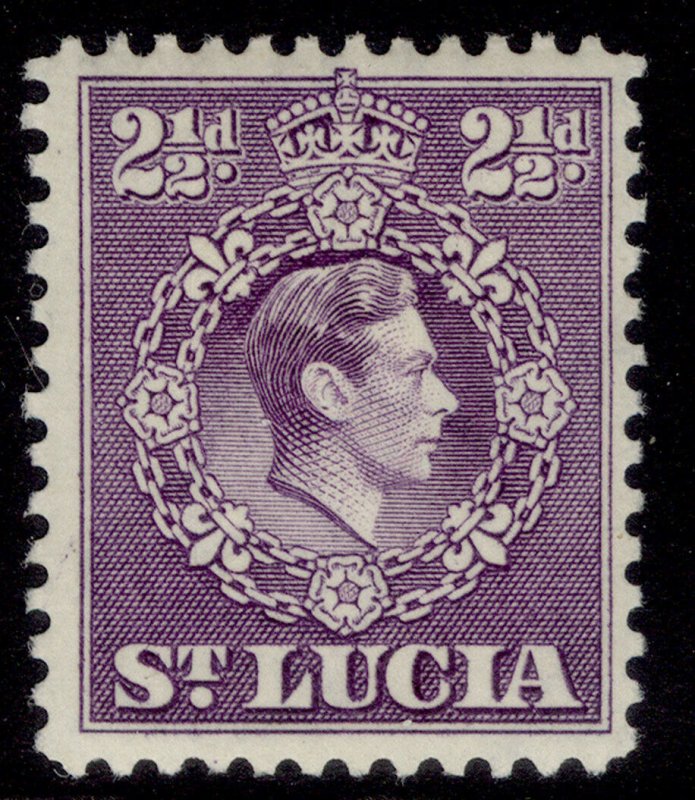 ST. LUCIA GVI SG132b, 2½d violet, M MINT.