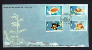 Hong Kong: 1993, Goldfish, 2 First Day Covers, includes Miniature Sheet, FU.