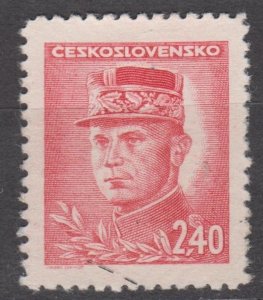 Czechoslovakia Scott #296 1945 Pofis 421 Type II Unused no gum