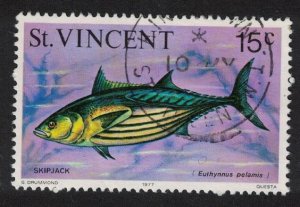 St. Vincent Skipjack tuna Fish Imprint '1977' 1977 Canc SG#432