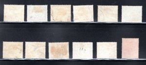 Surinam #75, 77-82, 84-5, 88, 91-2  VF, Used, Partial Set, CV $14.20 ... 6120053