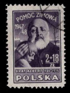 Poland Scott B57 Used Chmielowski semi postal stamp