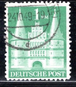 Germany AM Post Scott # 658b, used, variation plate error