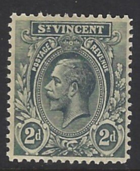 St Vincent, Scott #121; 2p King George V, MH