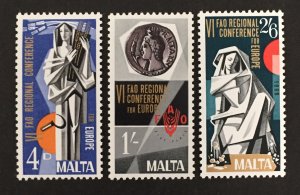 Malta 1968 #394-6, FAO, MNH.