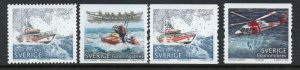 Sweden Sc 2554-2557 2007 Sea Rescue Society stamp set mint NH