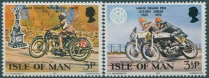 Isle of Man 1973 SG39-40 Manx Grand Prix set MNH