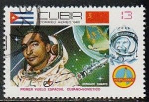 1980 Cuba - Sc C324 - used VF - 1 single - Soviet-Cuban Space Flight
