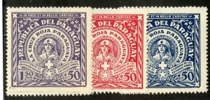 PARAGUAY B1-3 MNH SCV $6.00 BIN $3.25